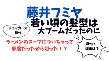 若い頃の髪型が大ブームだった藤井フミヤ