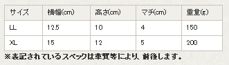 ヘルズのベルトポーチのサイズ