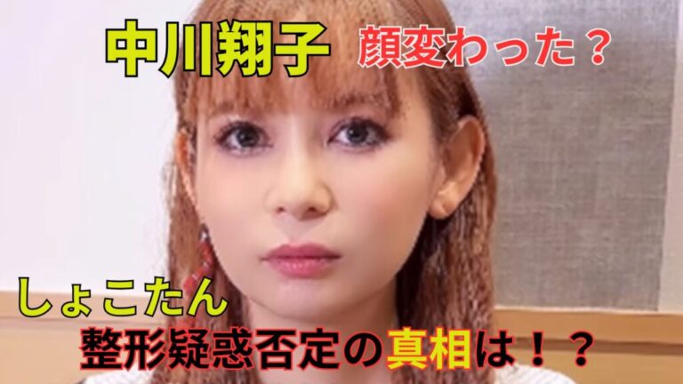 中川翔子(しょこたん)の顔や目が変わった？整形ではなくヒアルロン酸や加工？