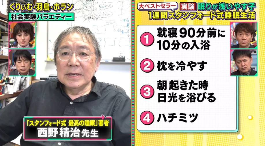 寝る前にハチミツ１杯とるのがいいスタンフォード式睡眠