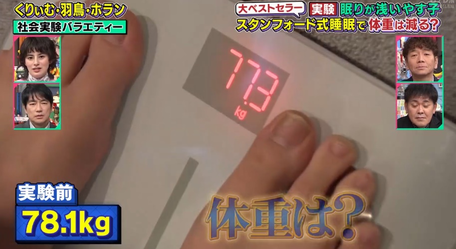 体重が７７キロになったやす子